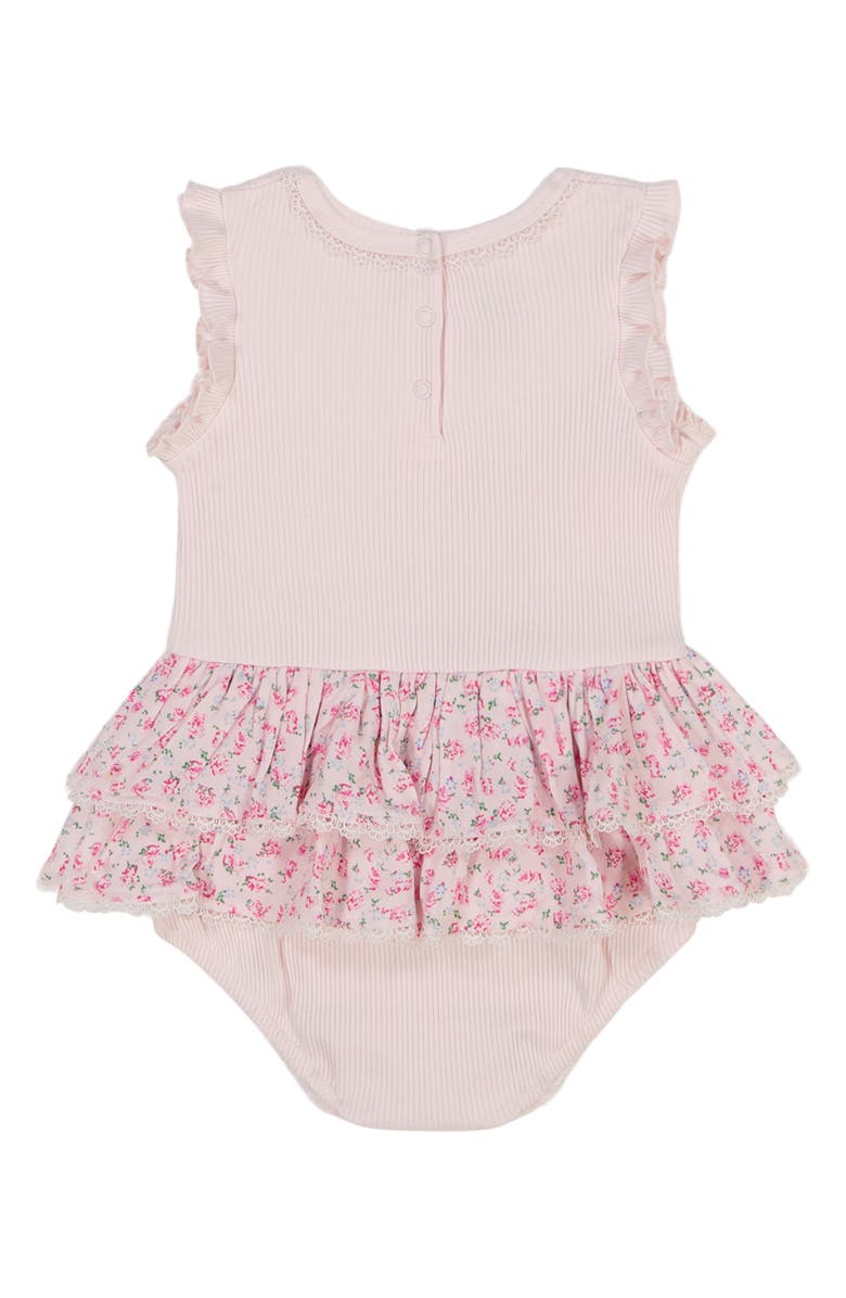 Juicy Couture Rib Knit Romper & Headband Set, Alternate, color,