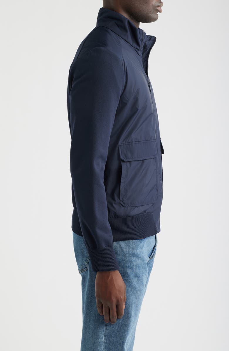 Save The Duck Alfo Hybrid Jacket, Alternate, color, Navy Blue