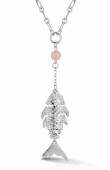 SPHERA MILANO Fish Lariat Necklace