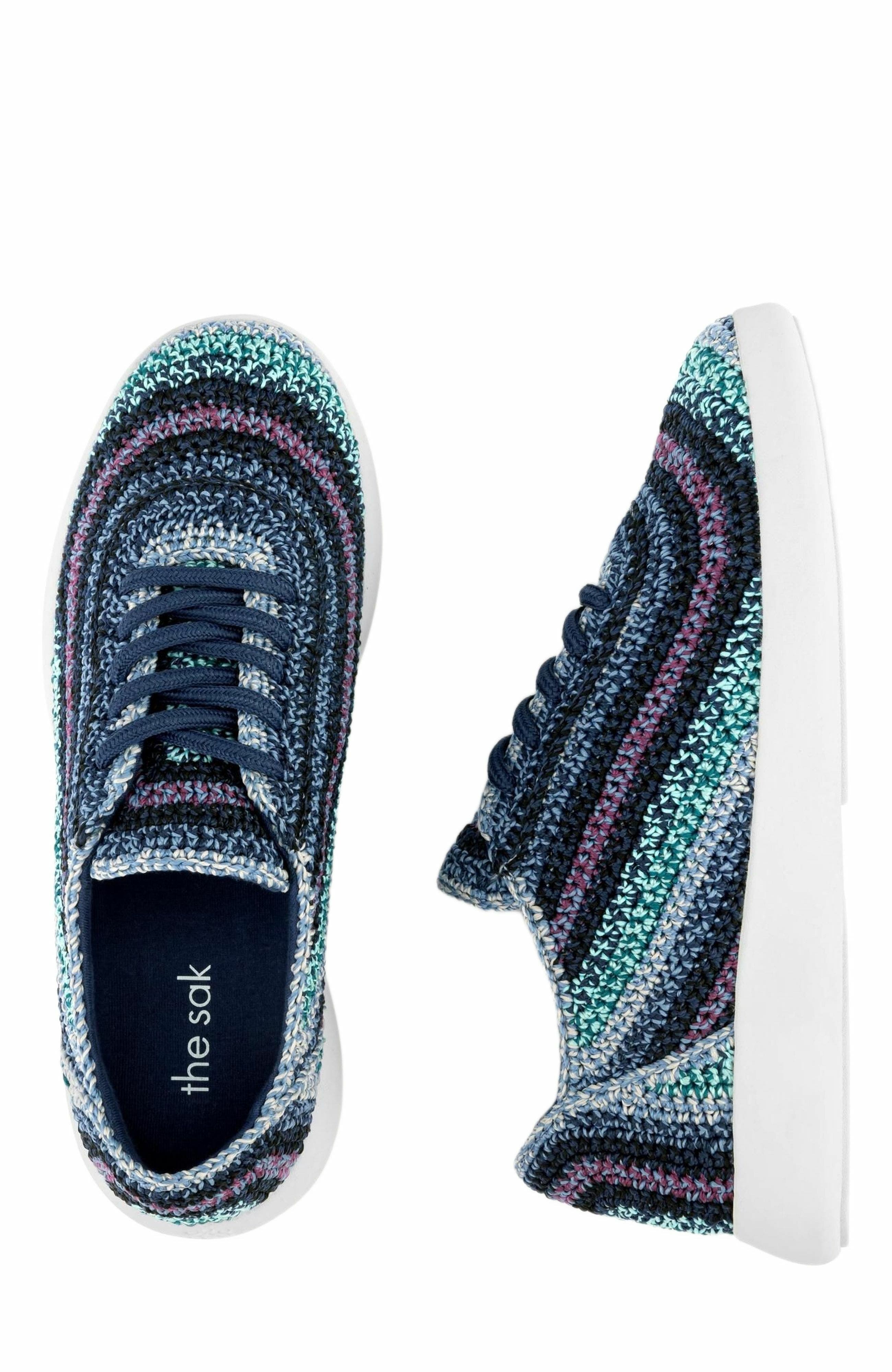 Asha Sneaker, Alternate, color, Lapis Stripe