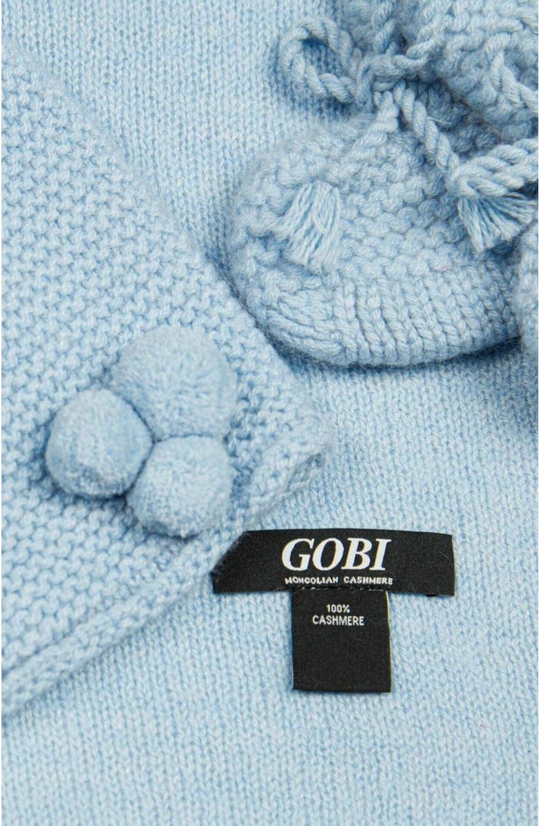 GOBI Mongolian Cashmere Baby Cashmere Set, Alternate, color, Light Blue