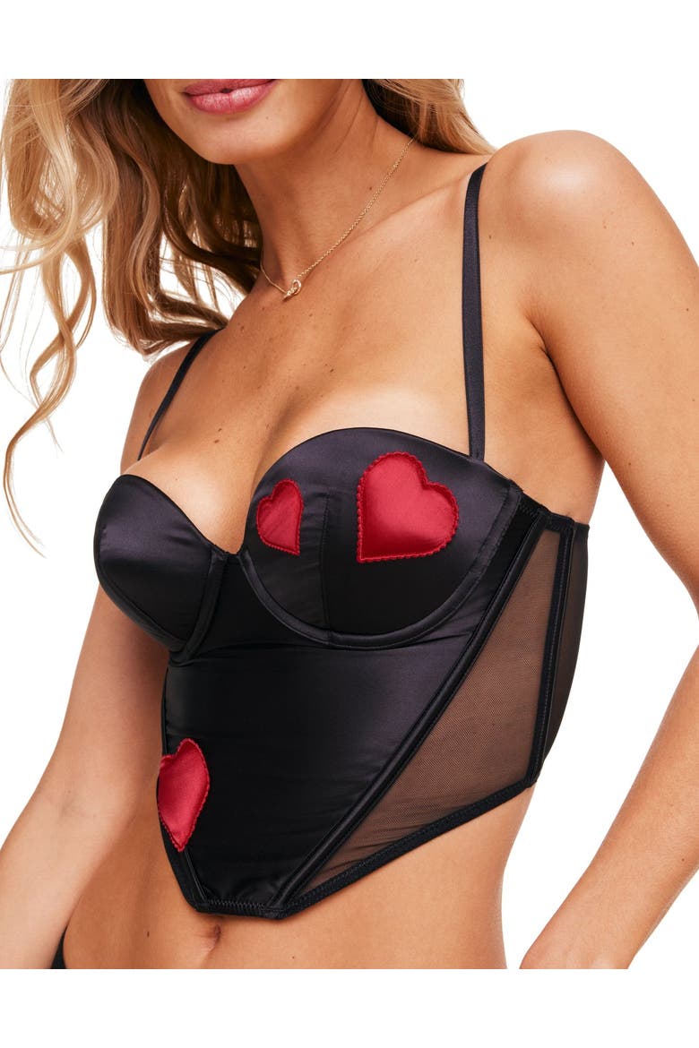 Vivi Contour Balconette Bustier, Main, color, Black