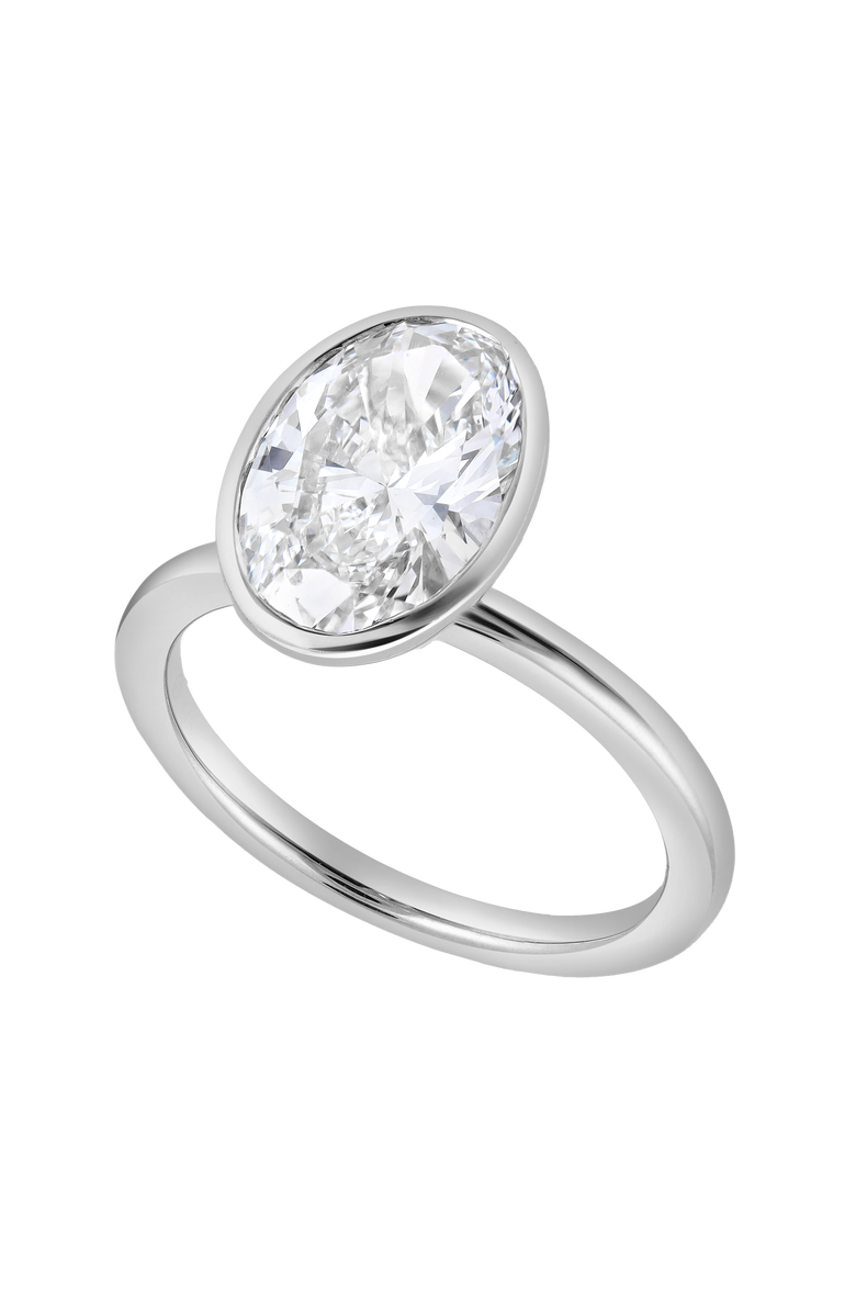 LuvMyJewelry Veradis 14K Gold 3.00 Ct Oval Lab Grown Diamond Engagement Ring, Alternate, color, 14K White Gold