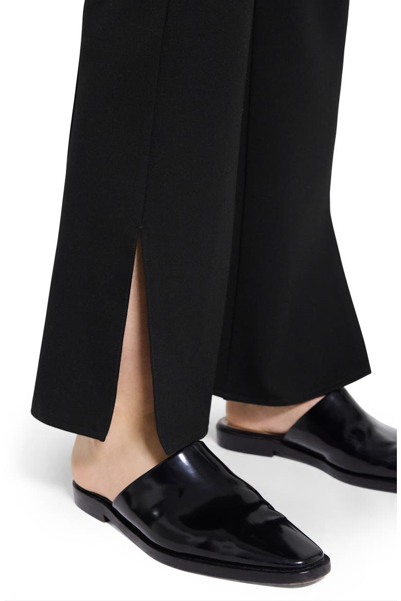 Slit Flare Leg Pants, Alternate, color, BLACK