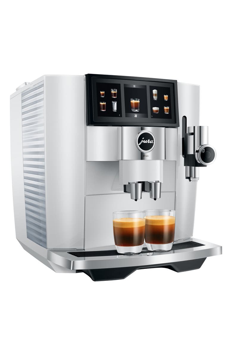 JURA J8 twin Automatic Coffee Machine, Alternate, color, Diamond White