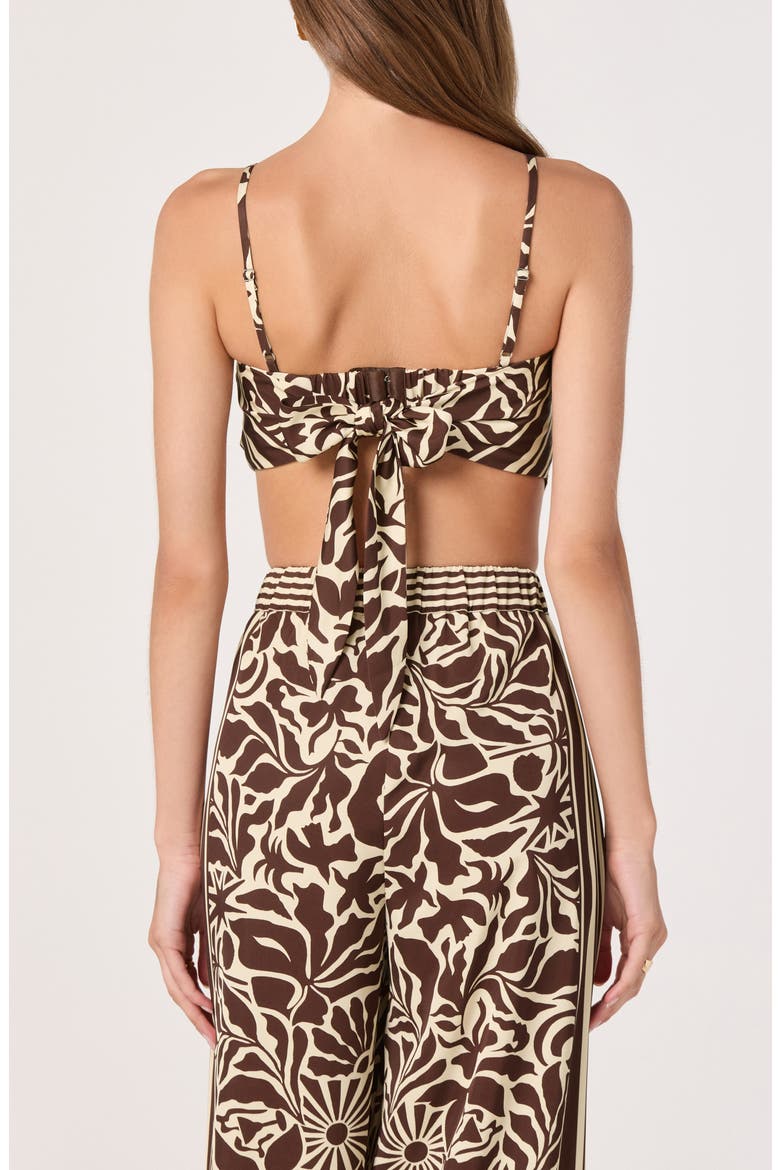 Eva Handkerchief Hem Top, Alternate, color, BROWN TROPICAL