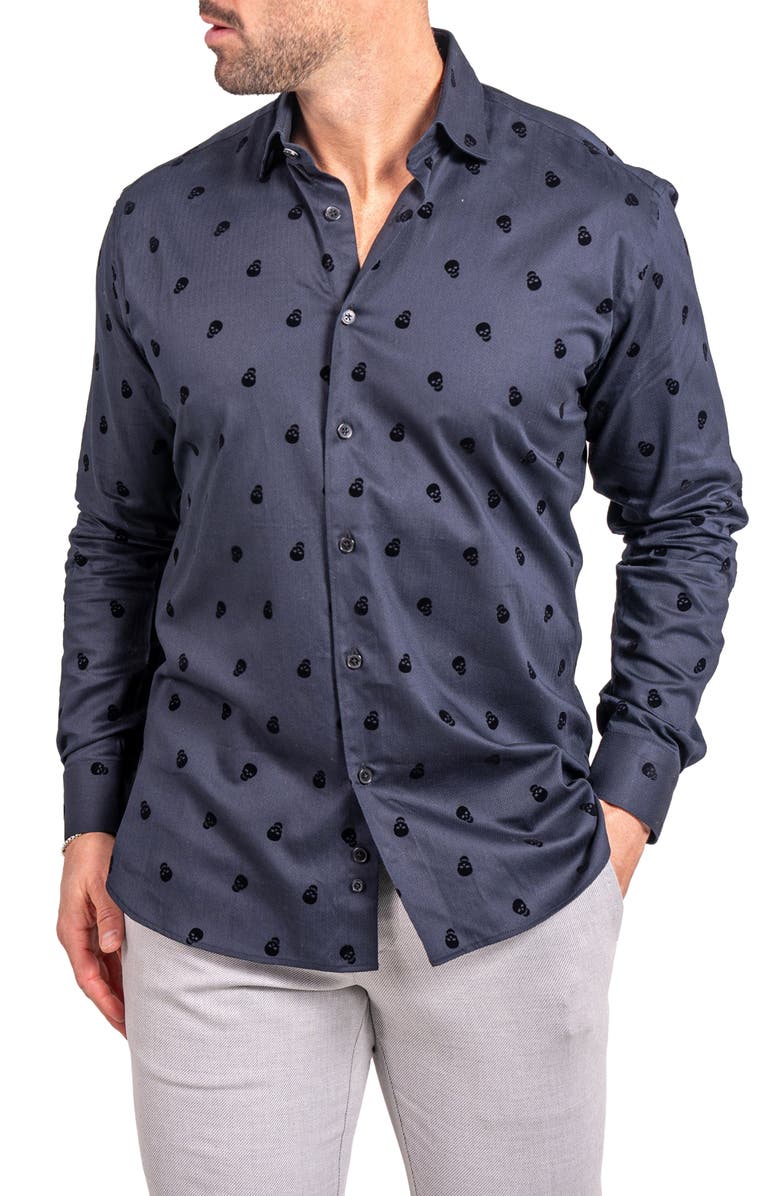 Maceoo Fibonacci Ascension Contemporary Fit Button-Up Shirt, Alternate, color,