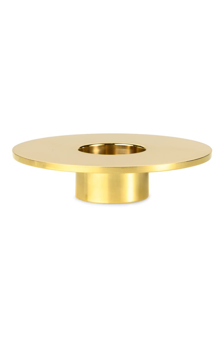 Eclipse Brass Candle Holder, Main, color, NO COLOR