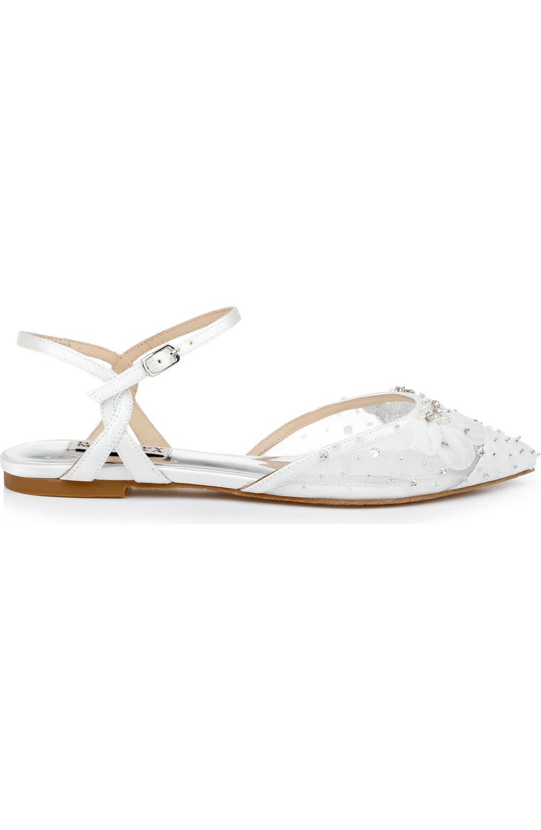 Badgley Mischka Collection Karine Pointed Toe Flat, Alternate, color,
