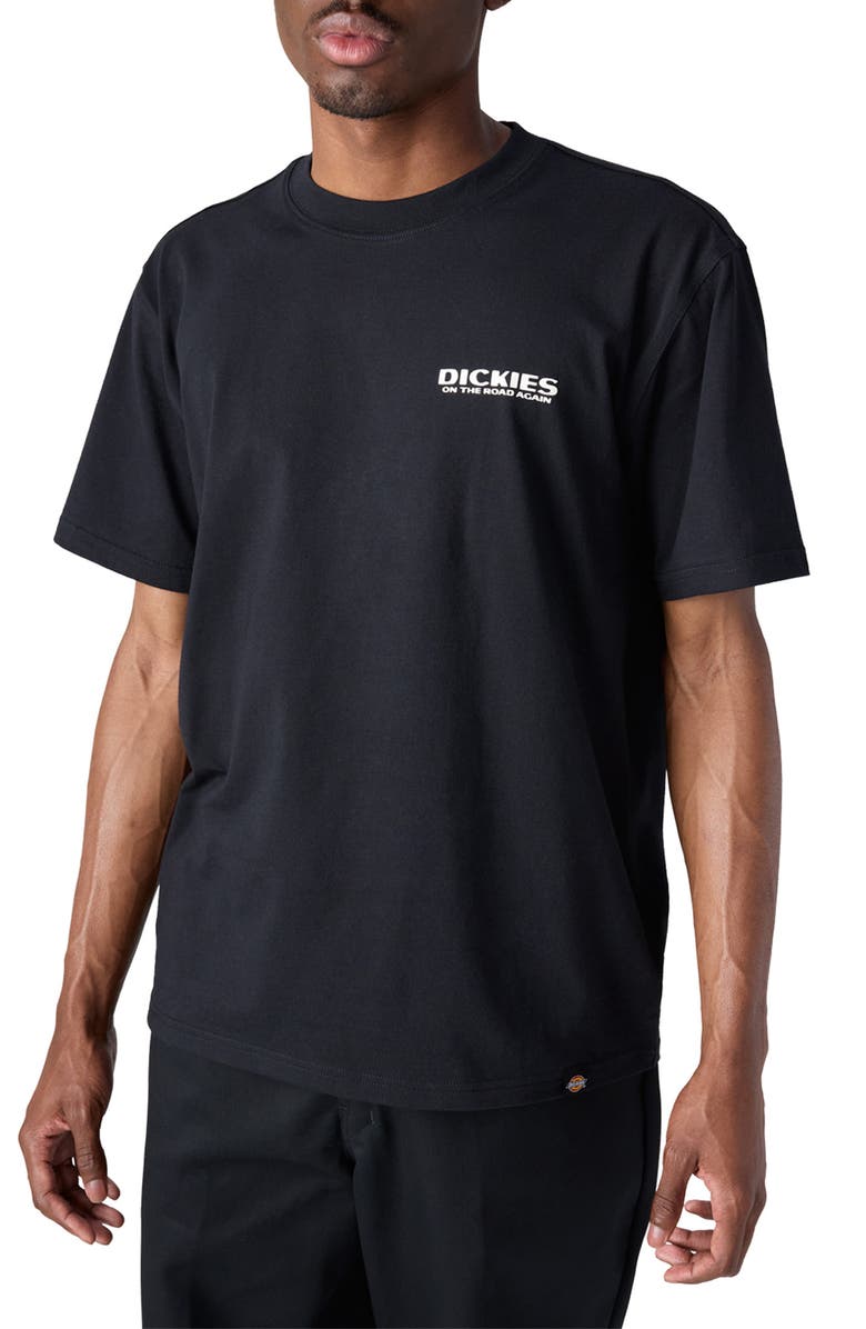 Dickies Burns Logo Cotton Graphic T-Shirt, Main, color, Black