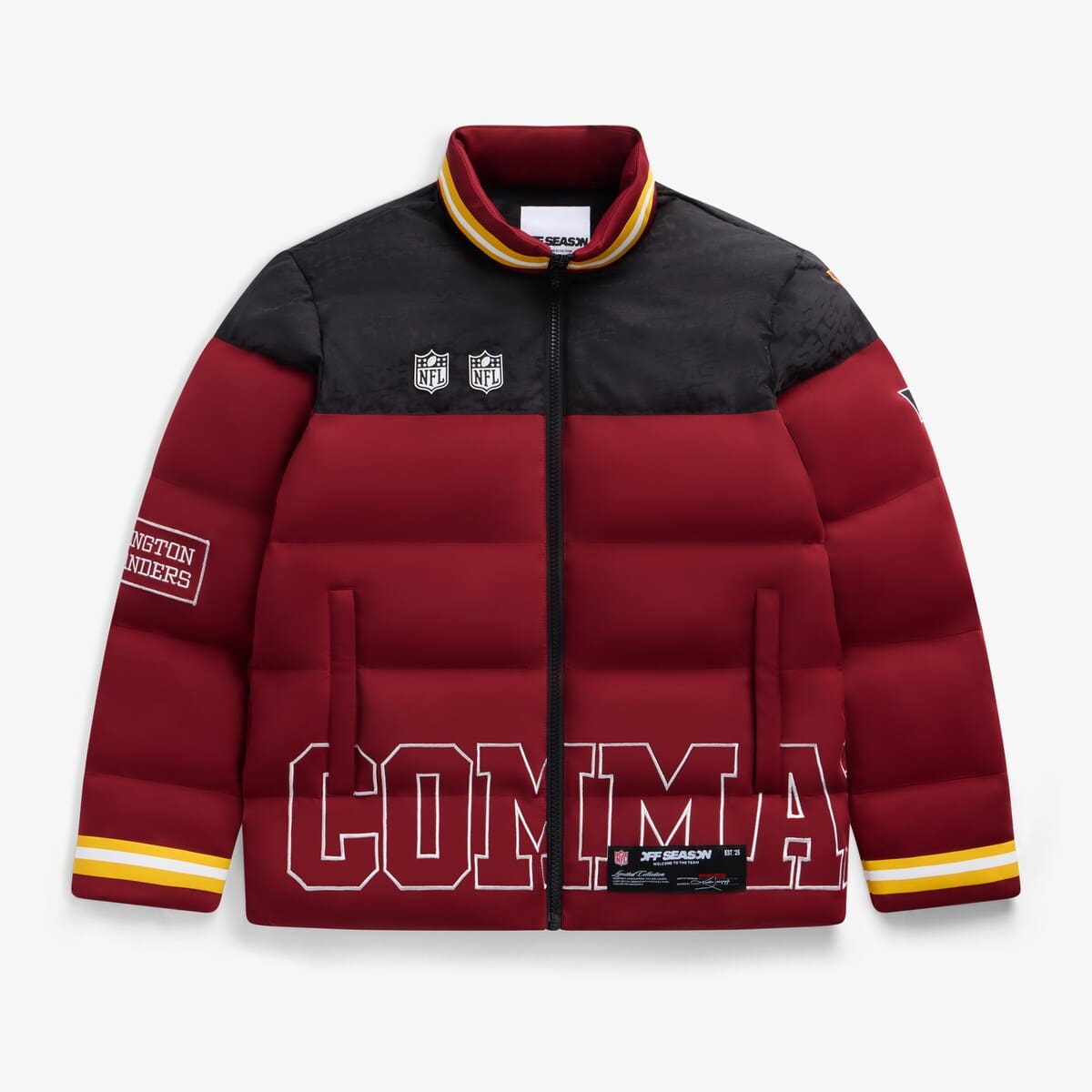 Unisex Burgundy Washington Commanders Team Puffer Jacket