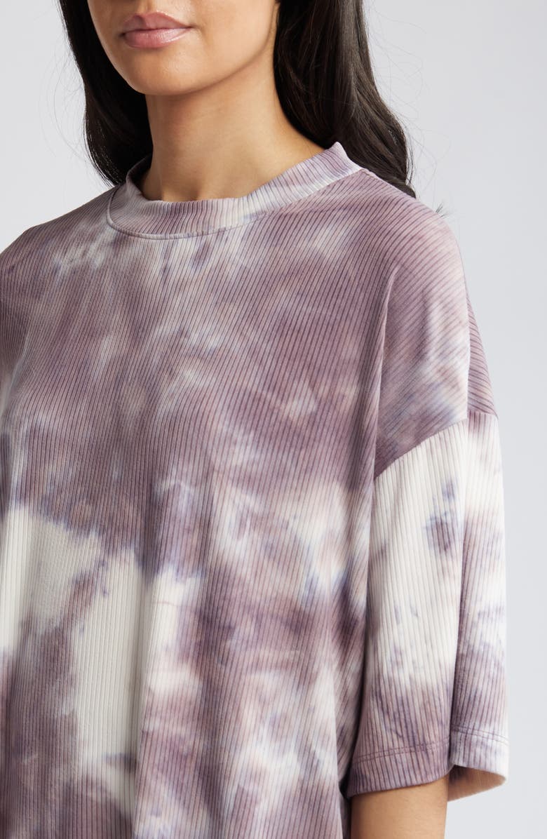 Dressed in Lala Lex Ribbed Top & Pants, Alternate, color, Plum Vintage