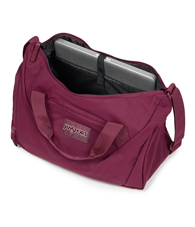 Jansport Recharge Gym Bag Medium, Alternate, color, Cherry Lacquer