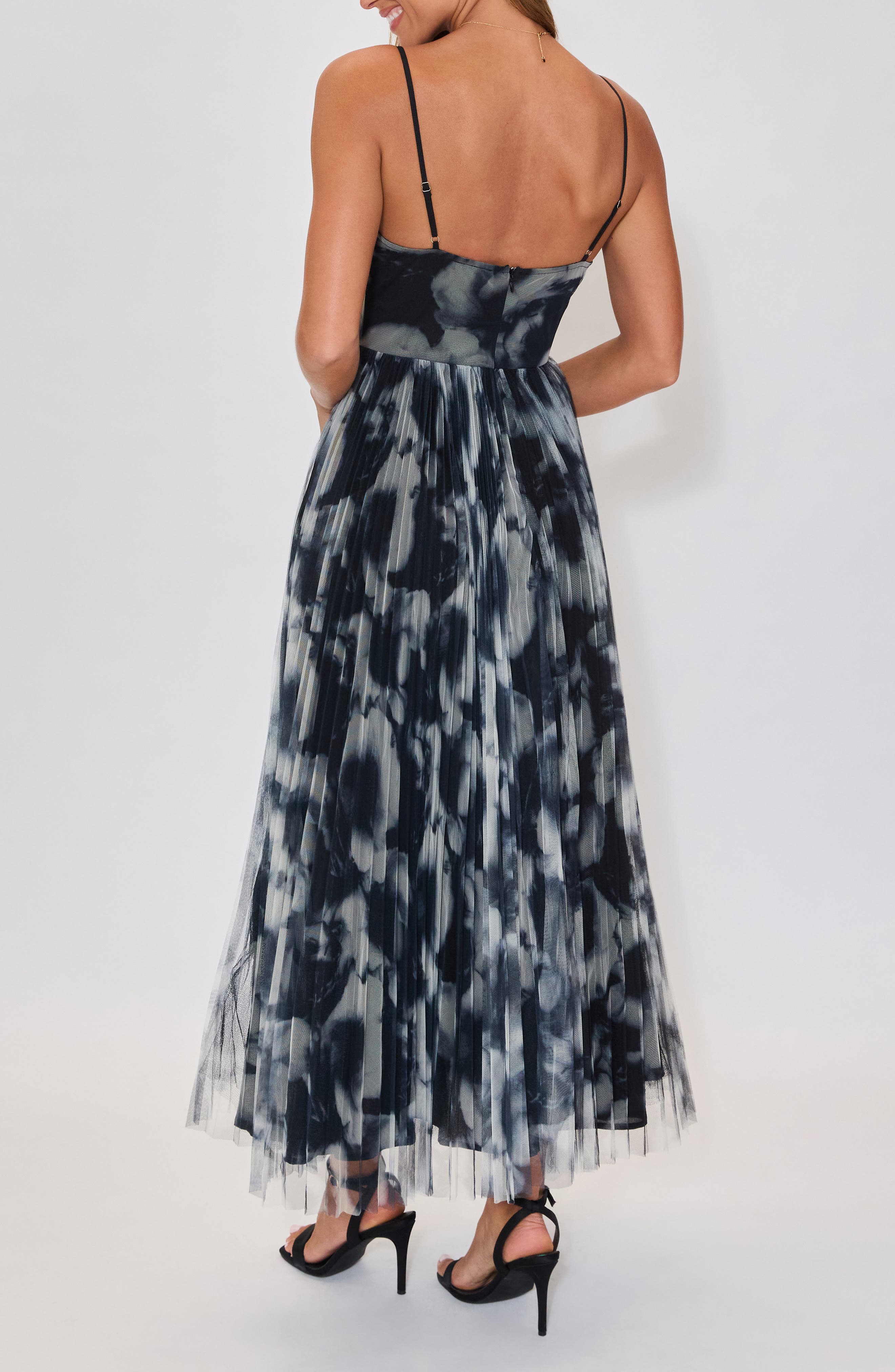 Dark Romance Pleated Maxi Dress - image 2
