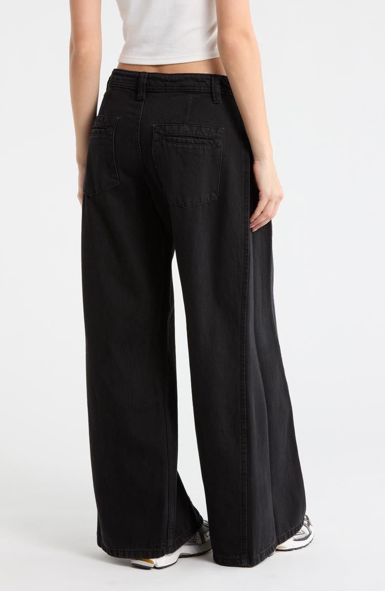 Free People Block Party Pleated Boyfriend Jeans, Alternate, color, 