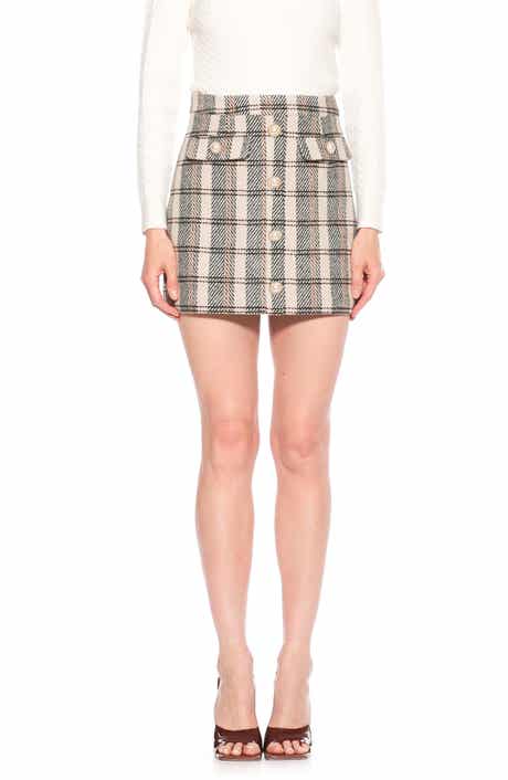 Alexia Admor Wrenley Classic Tweed Miniskirt