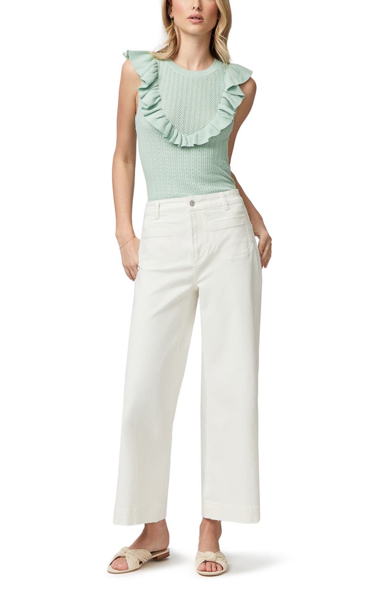 PAIGE Rosina Ruffle Pointelle Sweater, Alternate, color,