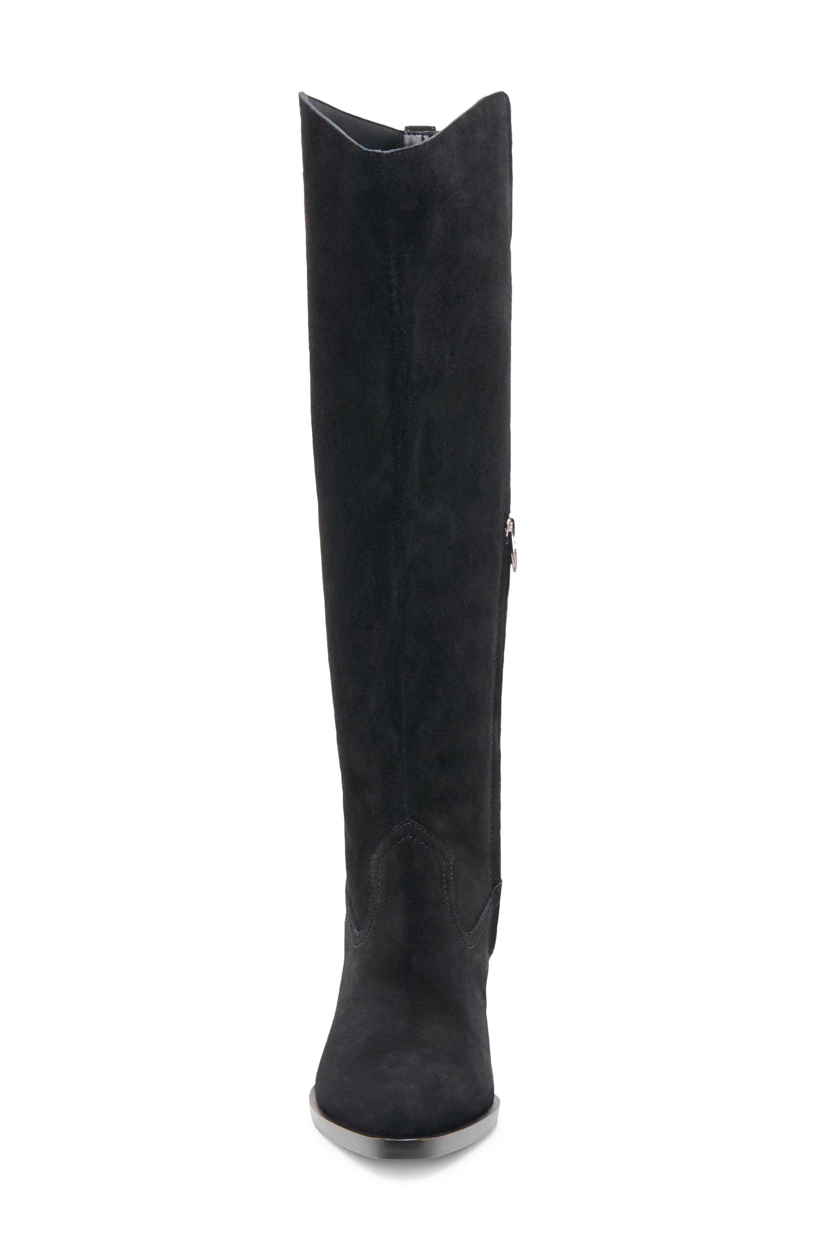Dolce Vita Virona Water Resistant Boot, Alternate, color, Onyx Suede H2o