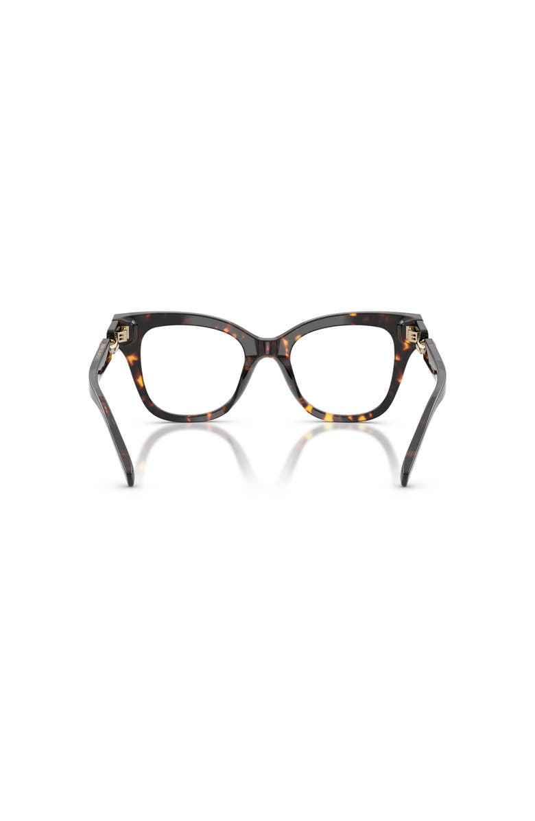 Tory Burch 50mm Cat Eye optical glasses, Alternate, color, Tortoise