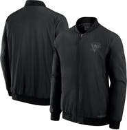 FANATICS Men's Fanatics Black Pittsburgh Penguins Authentic Pro Road Full-Zip Bomber Jacket