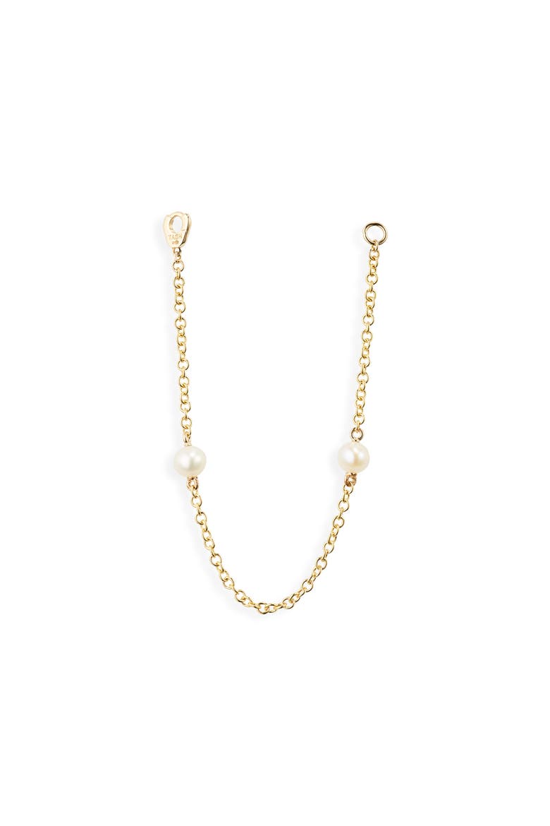 Double Pearl Connecting Charm, Main, color, YELLOW