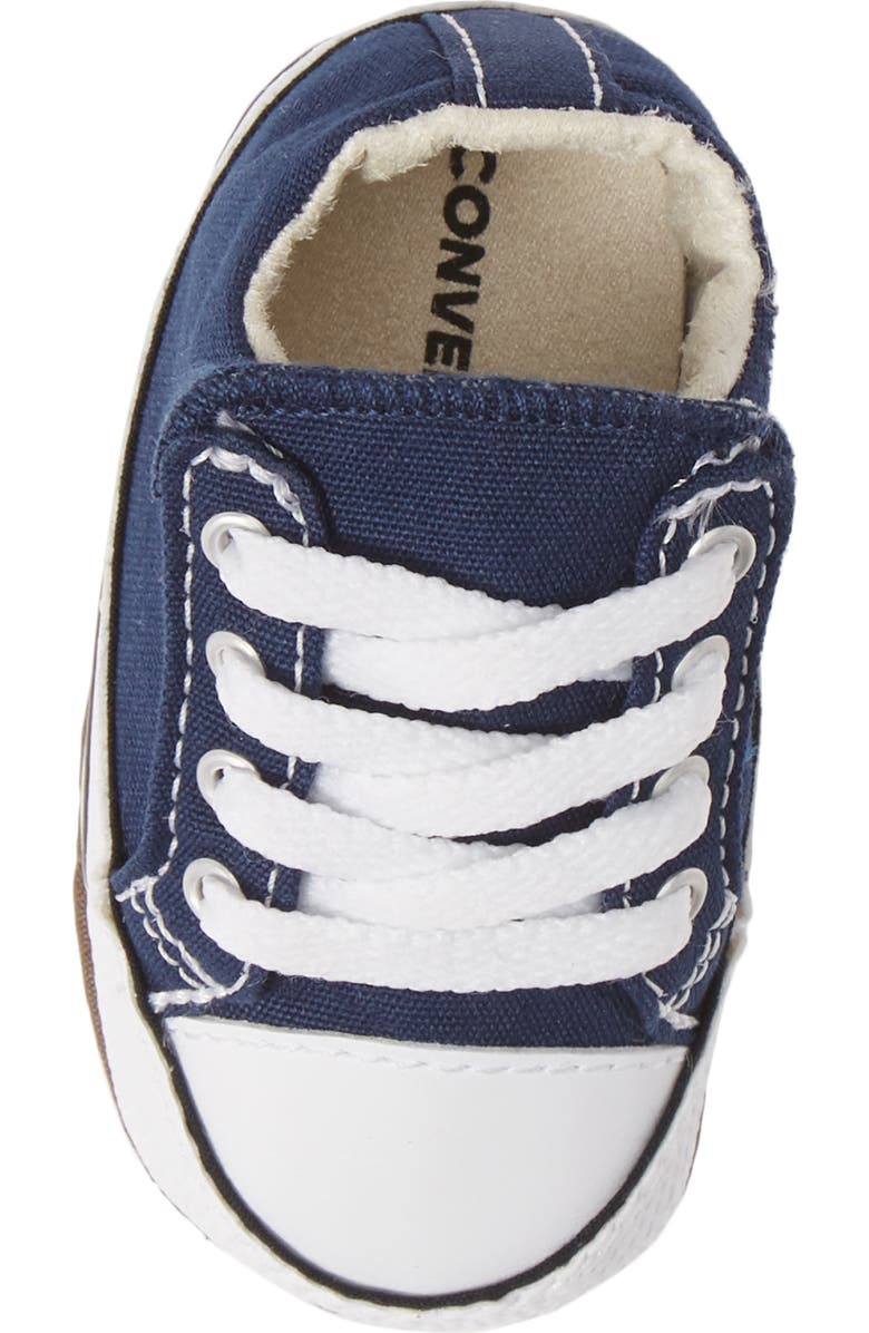Converse Chuck Taylor<sup>®</sup> All Star<sup>®</sup> Cribster Canvas Crib Shoe, Alternate, color, Navy/Natural Ivory/White