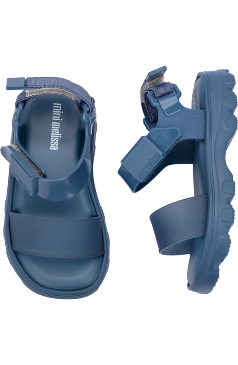 Mini Melissa Kids' Kick Off Platform Sandal, Alternate, color, Blue/ Blue