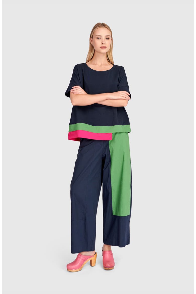 Cabana Wide Leg Pants, Alternate, color, Navy