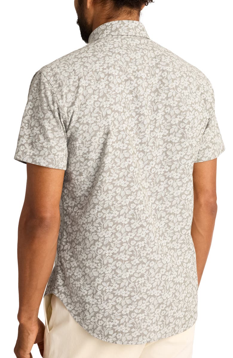 Bonobos Riviera Slim Fit Floral Short Sleeve Stretch Cotton Button-Up Shirt, Alternate, color, Riviera Short Sleeve