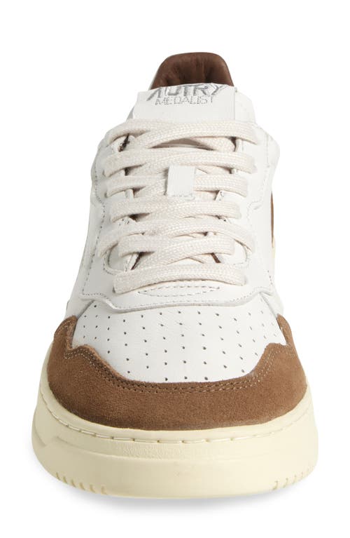 Autry Low Sneaker With Contrast Panels And Perforated Detailing