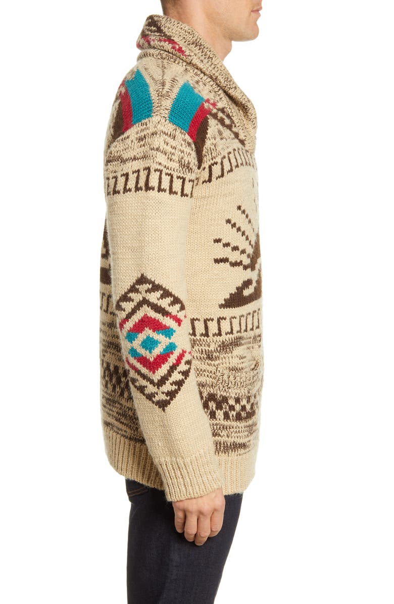 Faherty Sun & Waves Cardigan, Alternate, color, 