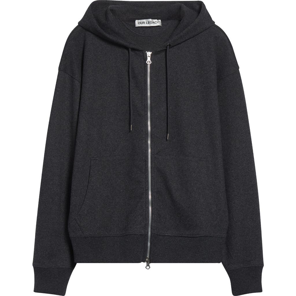 Our Legacy Rascal Zip-up Hoodie In Gray