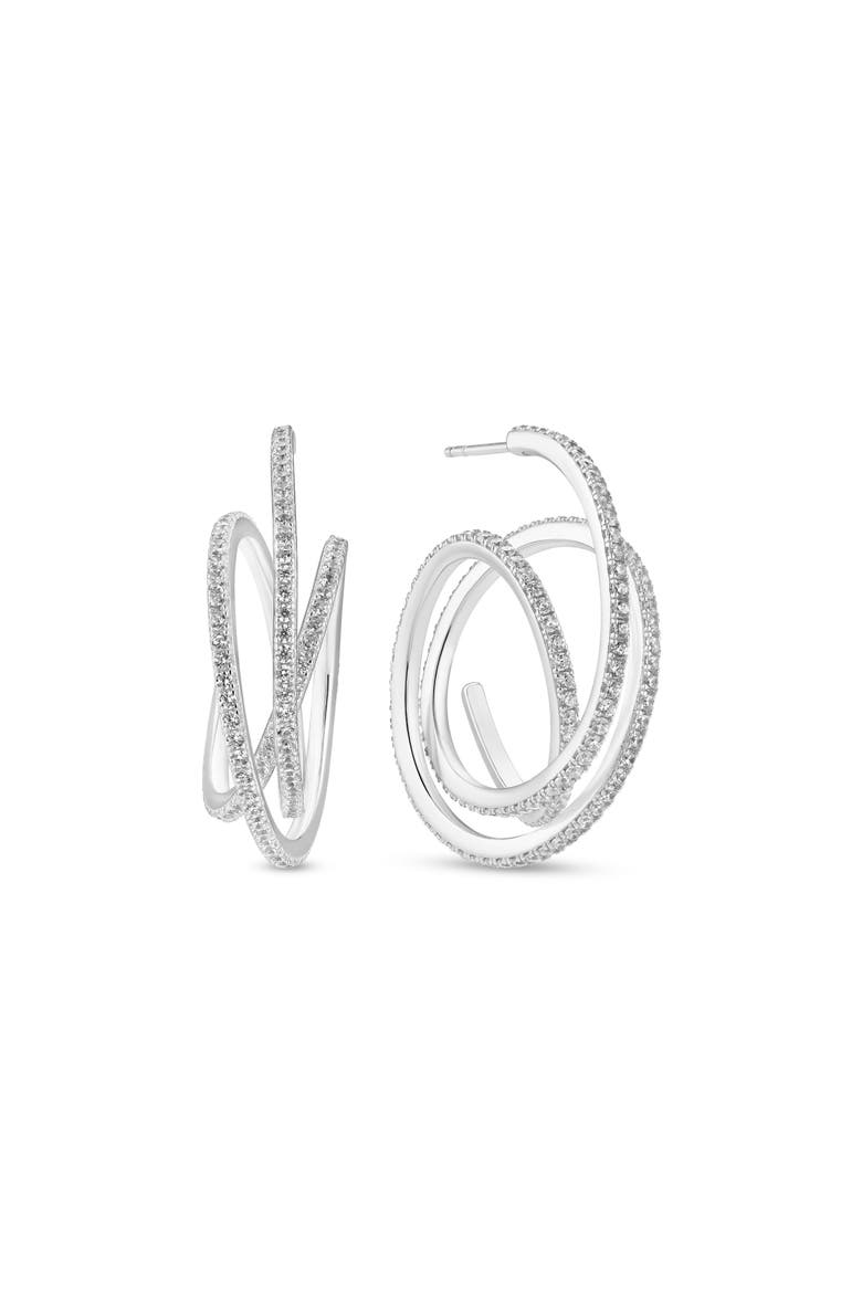 Earrings Spirale, Alternate, color, Sterling Silver