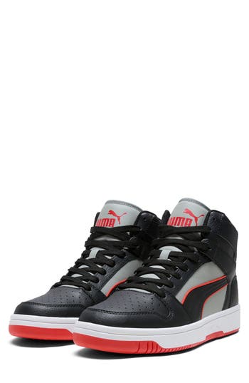 Puma Rebound Layup High Top Sneaker In Black