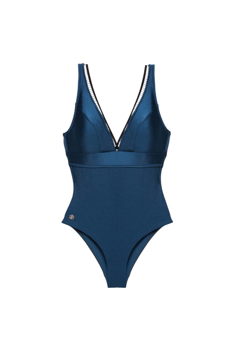 Atlantic Onepiece Swimsuit, Alternate, color, Navy