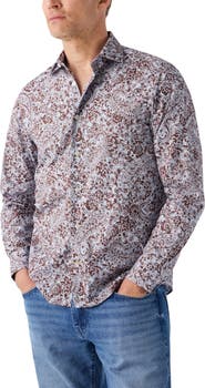 Robert Talbott Reynolds Floral Paisley Print Shirt