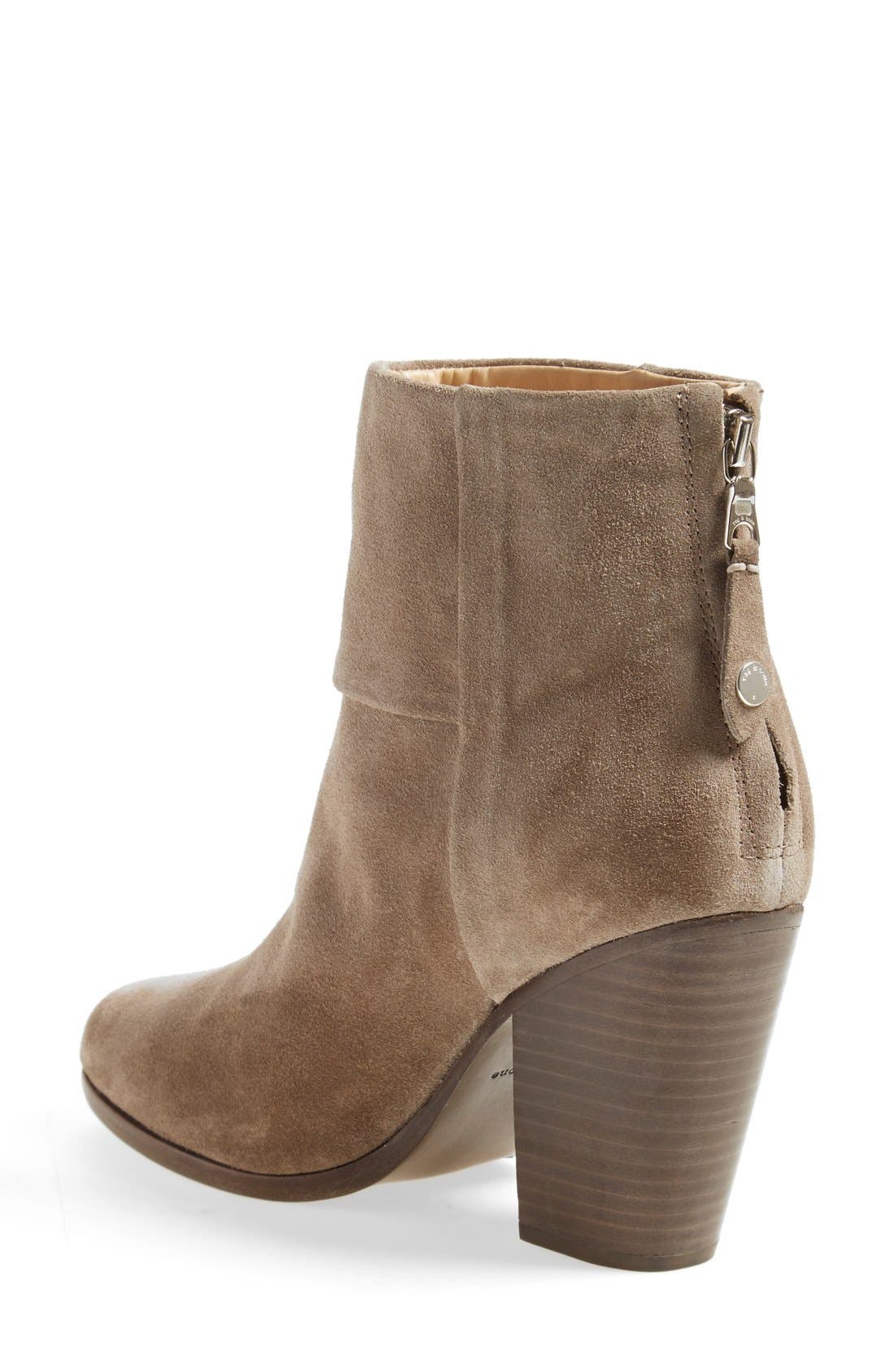 'Newbury' Bootie, Alternate, color, WARM GREY SUEDE