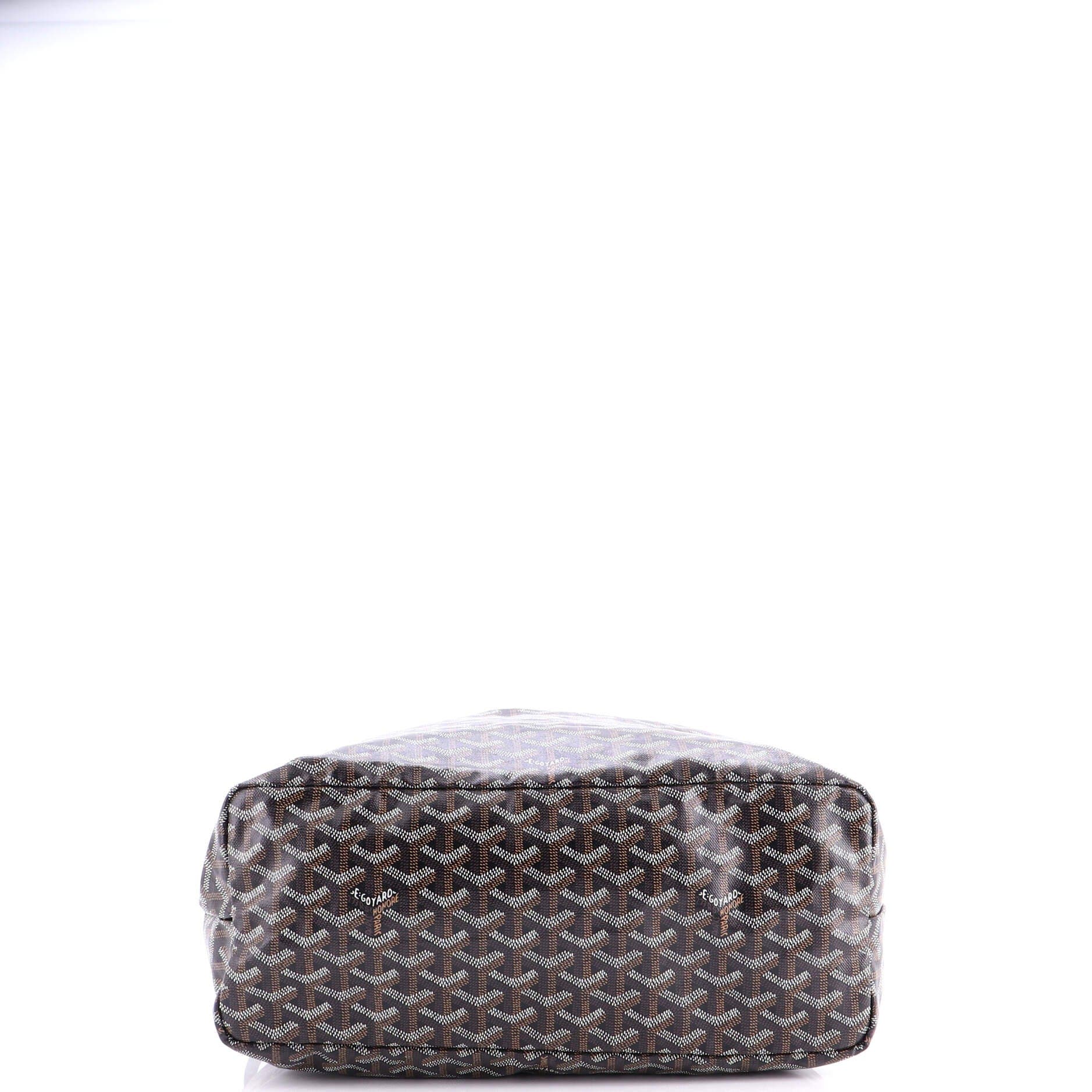 Pre-Owned Goyard Saint Louis Tote Coated Canvas PM, Alternate, color, Black