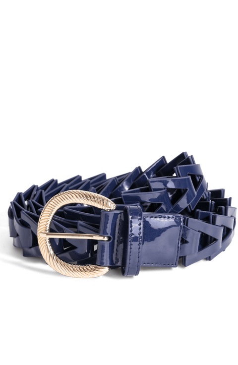 Triangle Loop Belt Patent Leather