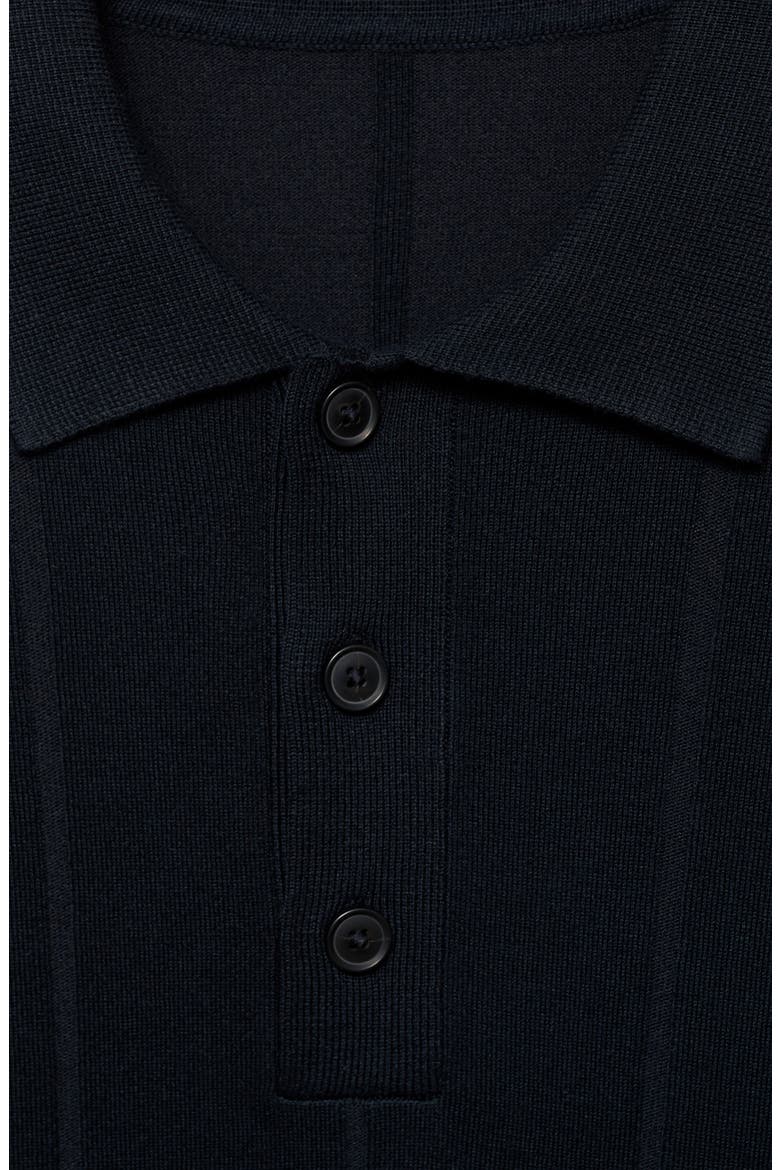 Fine Knit Polo, Alternate, color, DARK NAVY