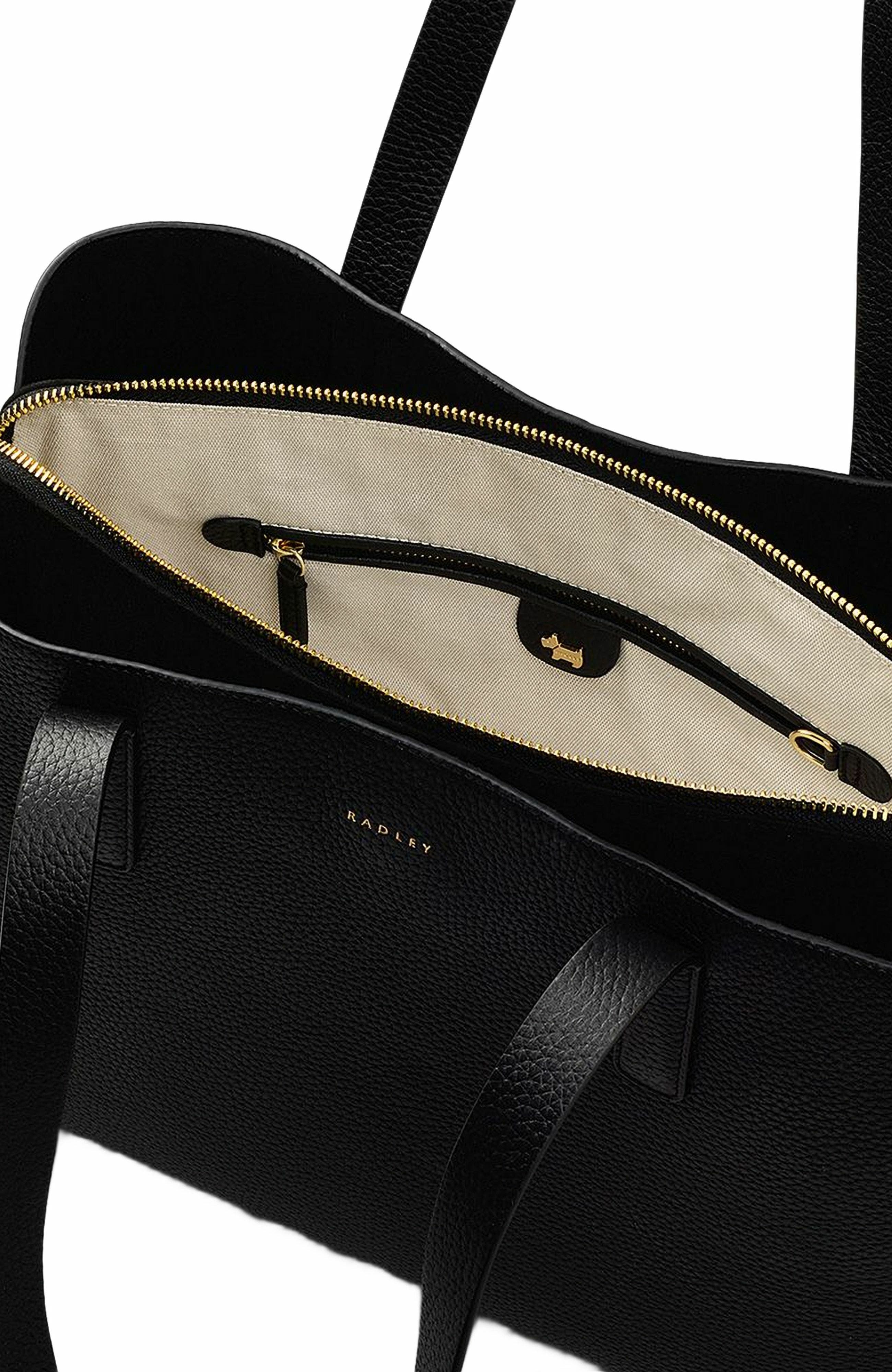 Radley Dukes Place Large Ziptop Shoulder Bag, Alternate, color, Black