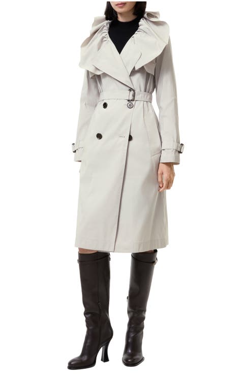 Long Faille Clare Trench Coat