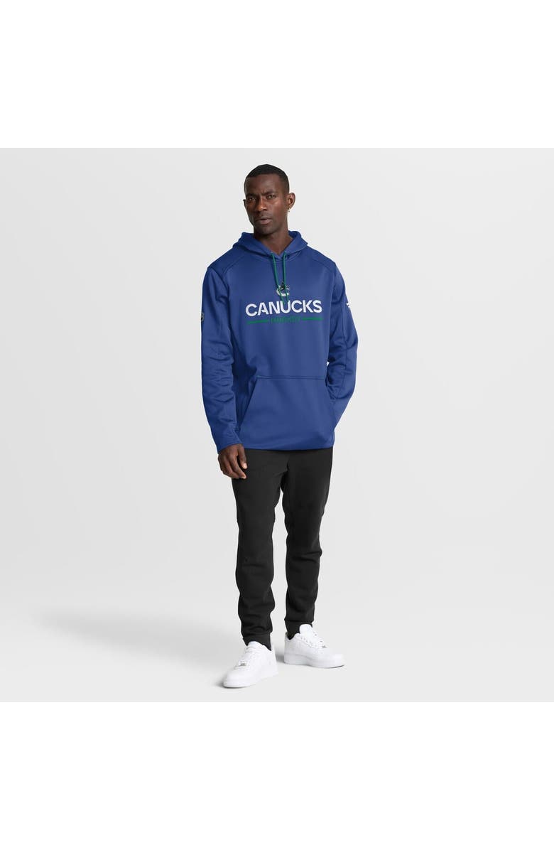 FANATICS Men
s Fanatics Blue Vancouver Canucks Authentic Pro Rink Hoodie, Alternate, color, Blue