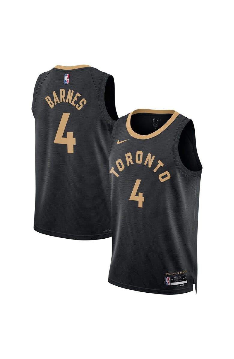 Nike Unisex Nike Scottie Barnes Black Toronto Raptors 2022/23 Swingman Jersey - City Edition, Main, color, 