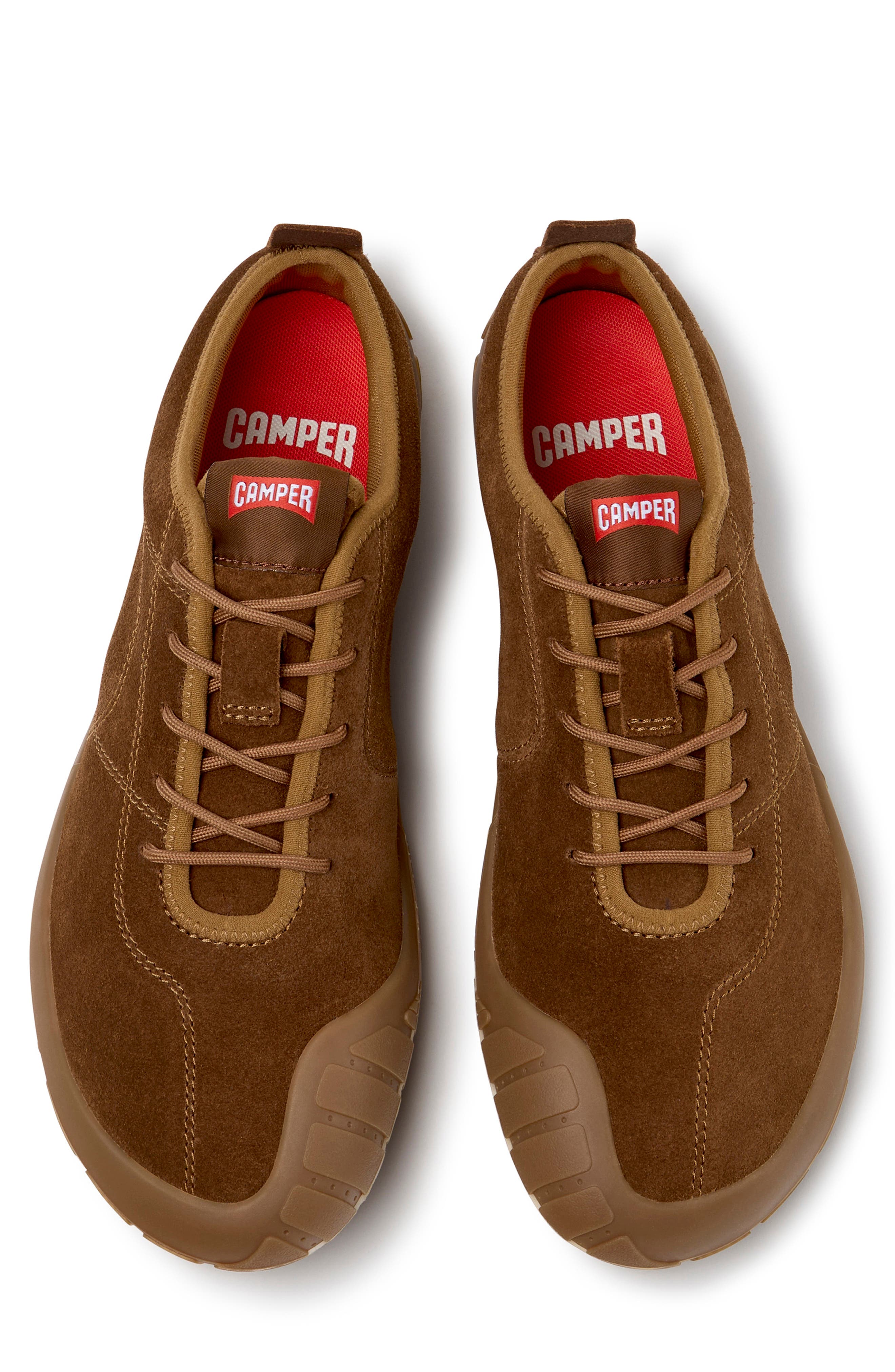Peu Path Leather Sneaker, Alternate, color, MEDIUM BROWN