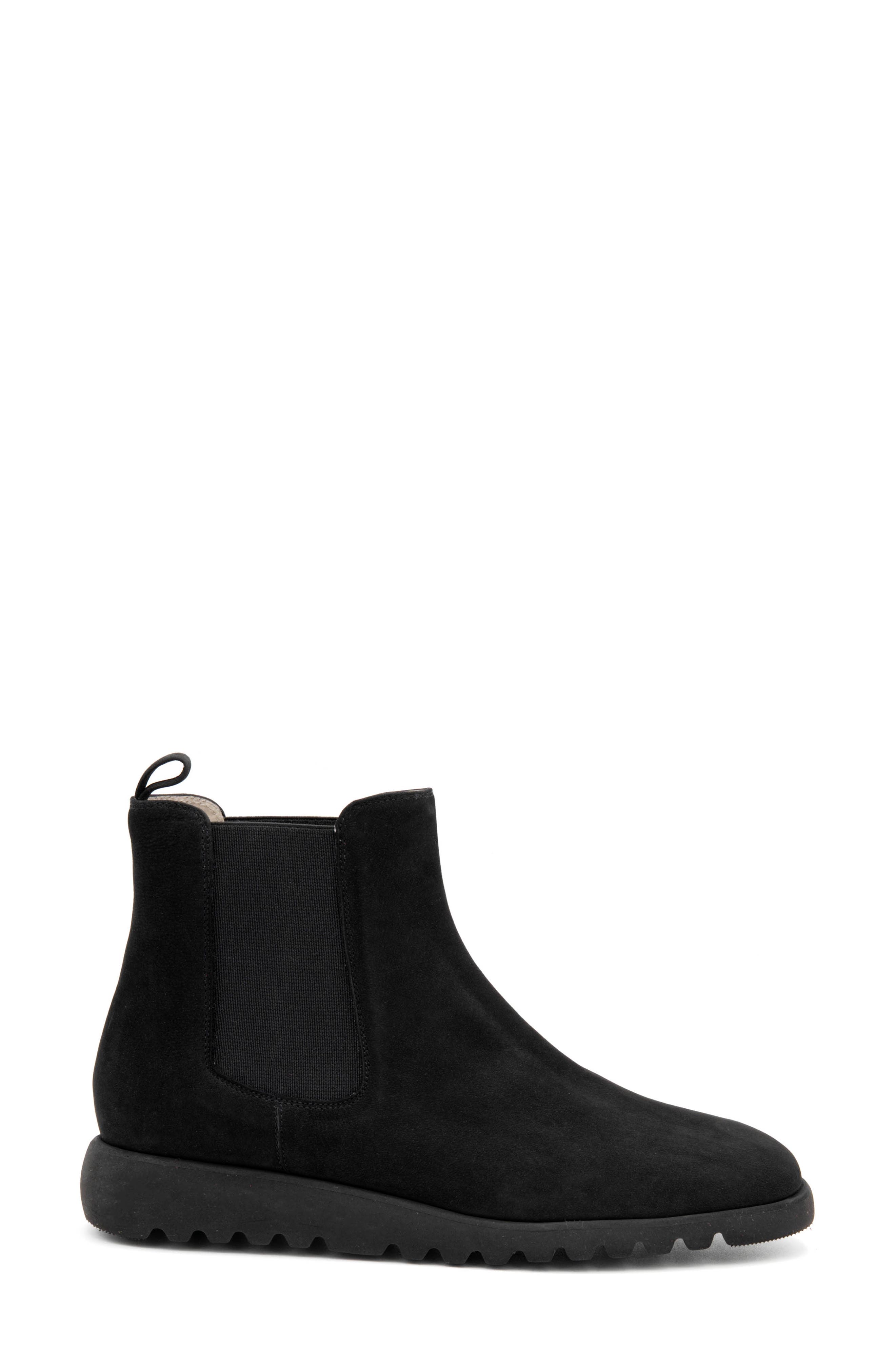 Amalfi by Rangoni Elios Platform Chelsea Boot, Alternate, color, Black Long Beach
