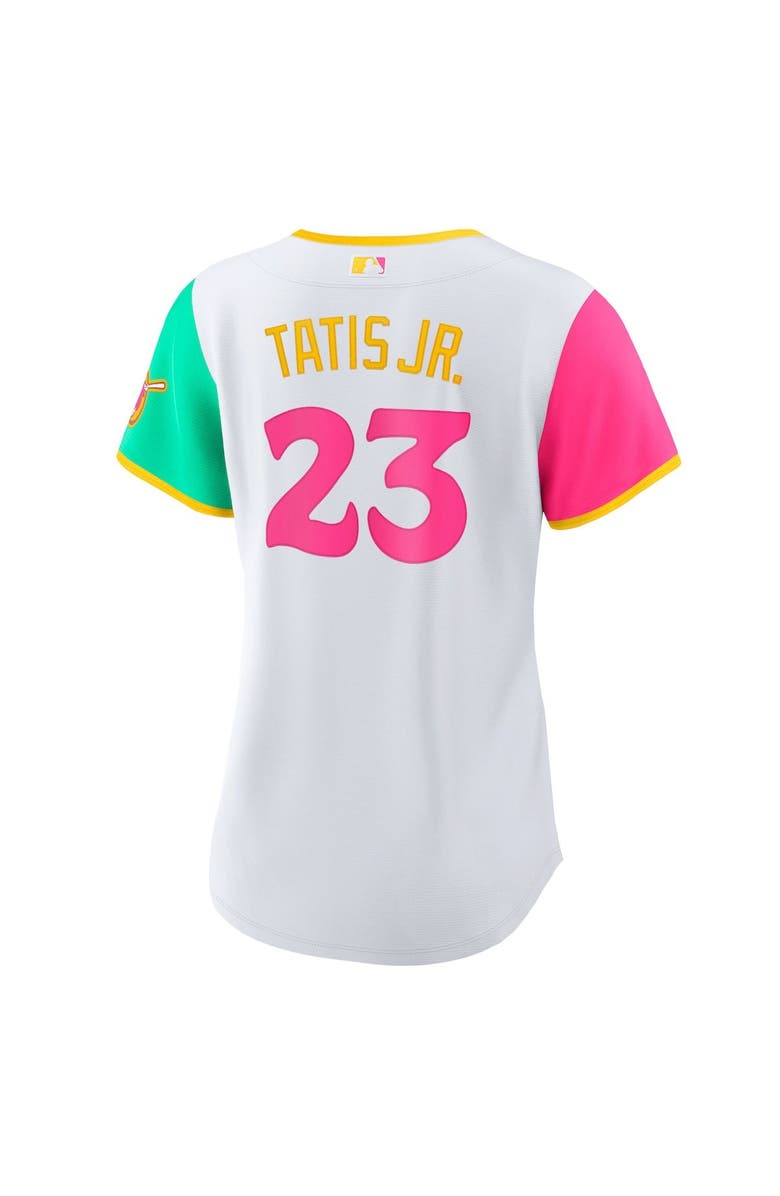 Nike Women's Nike Fernando Tatis Jr. White San Diego Padres 2022 City Connect Replica Player Jersey, Alternate, color, 
