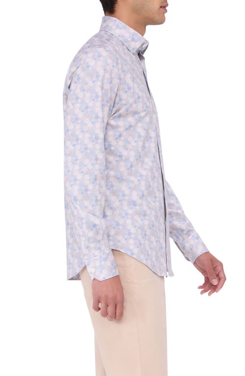 BUGATCHI BUGATCHI JAX OOOHCOTTON® DOT PRINT BUTTON-UP SHIRT 