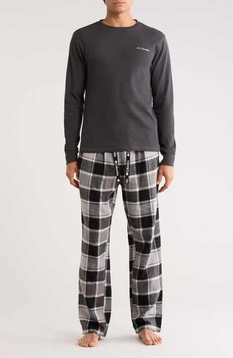 Columbia Long Sleeve Thermal Shirt & Plaid Flannel Pants Pajamas