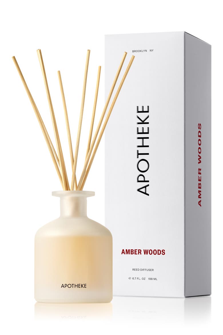 Amber Woods Reed Diffuser (Nordstrom Exclusive), Main, color, WHITE